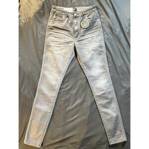 NWT NEUW Marilyn Skinny High Rise Jeans Armagideon Grey 8 2015 Black Weft EUC